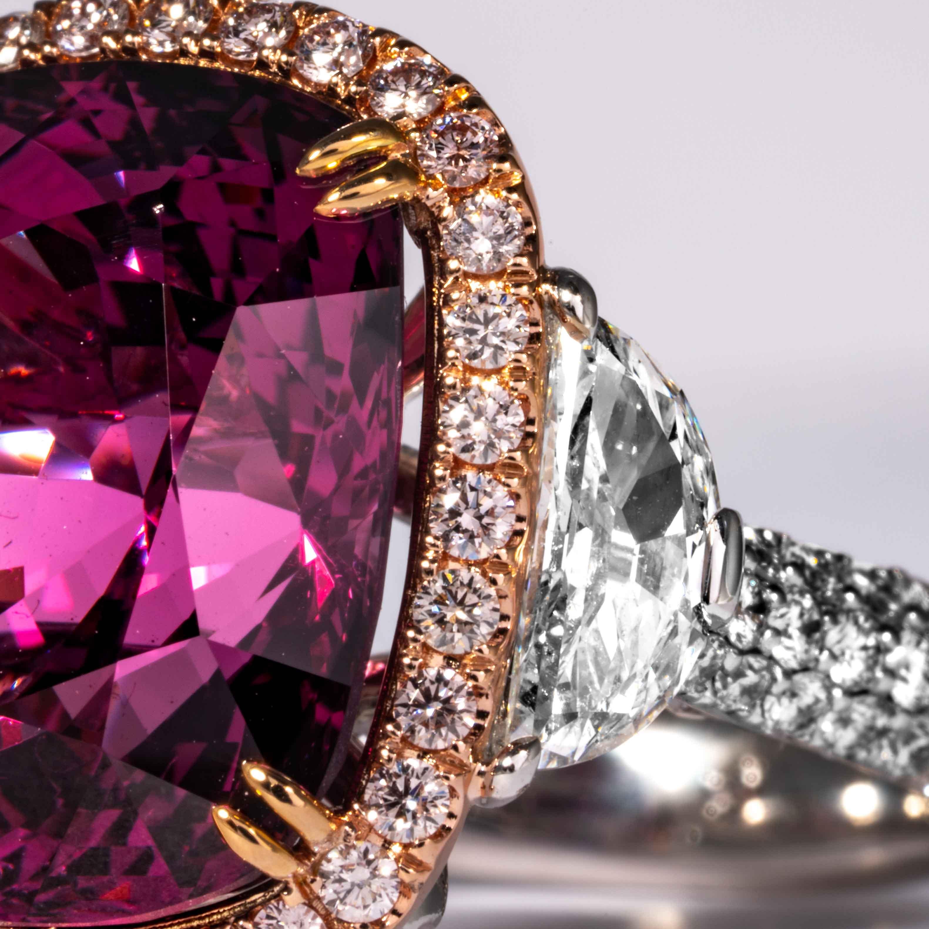 Shreve, Crump & Low 15.38 Carat Burmese Pink Spinel and Diamond Ring 'Dungaire' 4