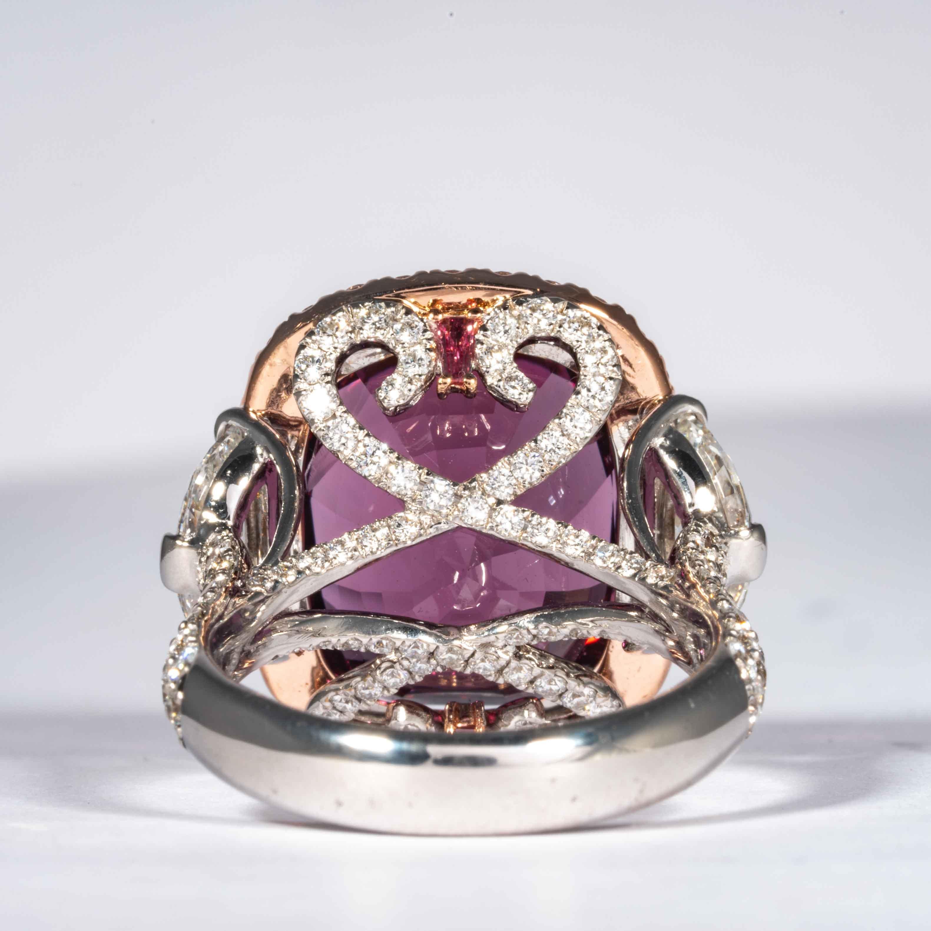Shreve, Crump & Low 15.38 Carat Burmese Pink Spinel and Diamond Ring 'Dungaire' 5