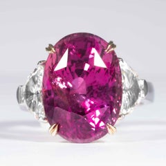 Shreve, Crump & Low 16.95 Carat Pink Sapphire Sapphire and Diamond Platinum Ring