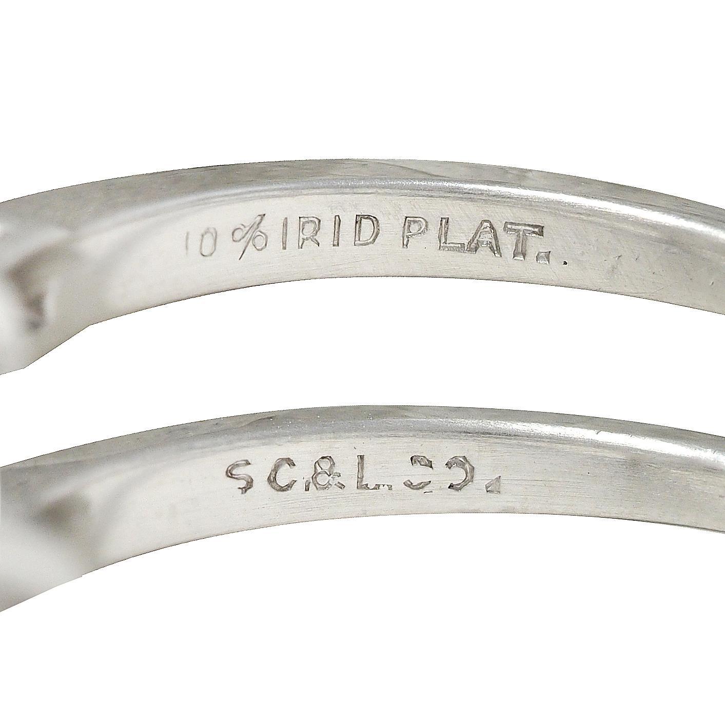 Shreve, Crump & Low Anillo de compromiso vintage de platino con diamante esmeralda de 3,83 CTW GIA en venta 5