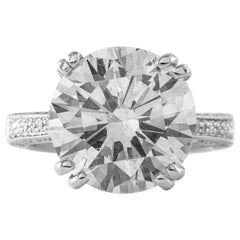 Shreve, Crump & Low 8.3 Carat J SI2 Round Brilliant Cut Diamond Ring