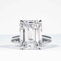 Shreve, Crump & Low GIA Certified 10.21 Carat K VVS2 Emerald Cut Diamond Ring