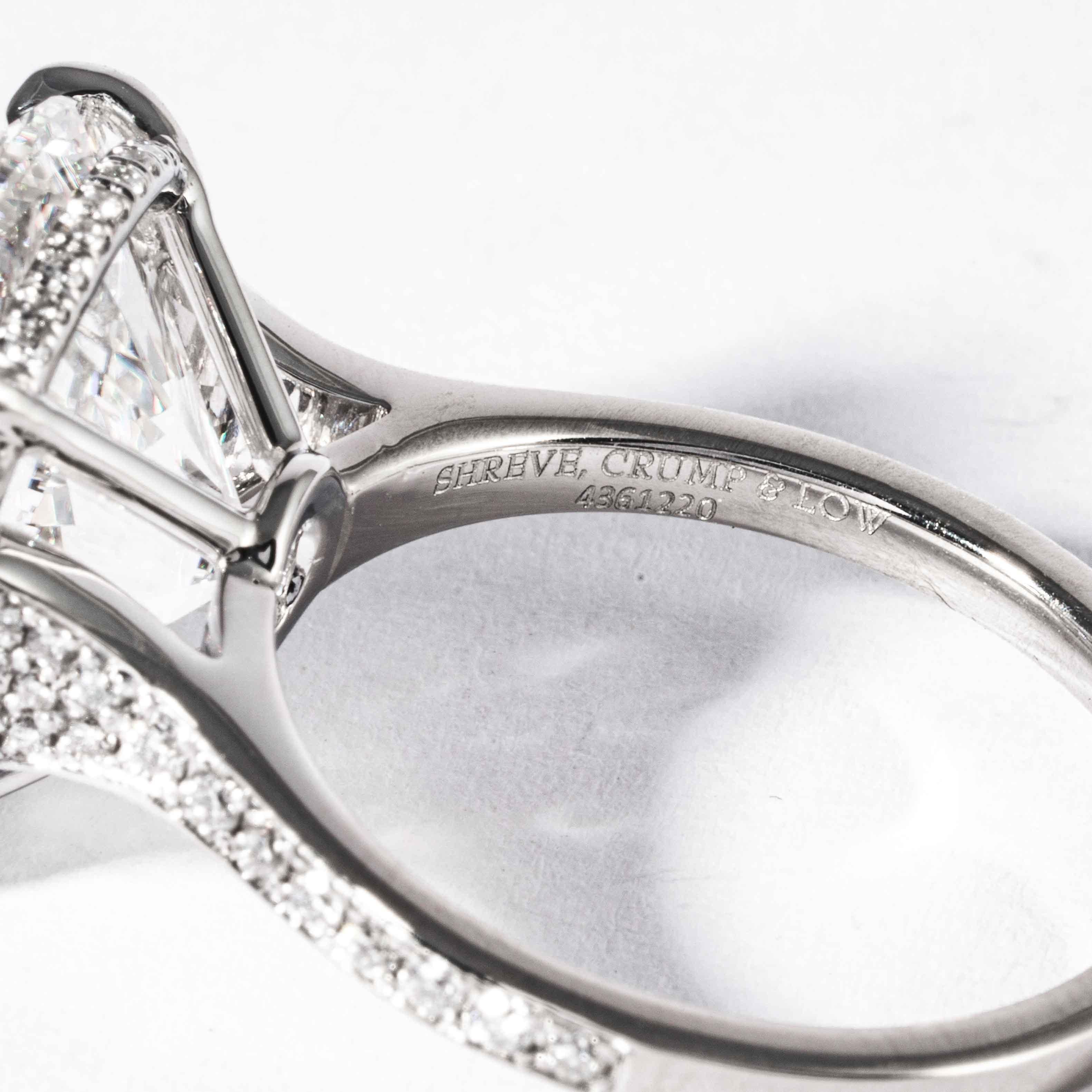 Shreve, Crump & Low GIA Certified 10.77 Carat F VS1 Round Brilliant Diamond Ring For Sale 2