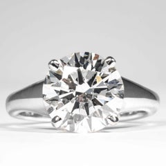Shreve, Crump & Low GIA Certified 4.26 Carat H SI1 Round Brilliant Diamond Ring