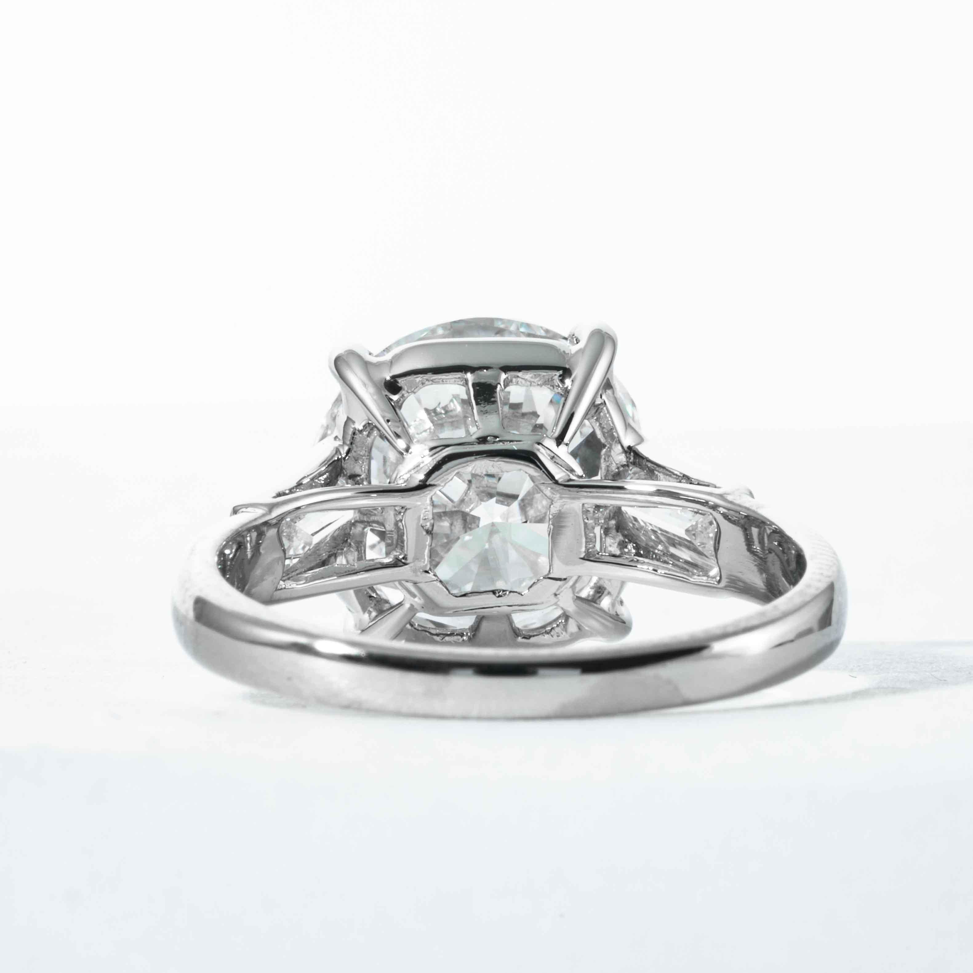 Shreve, Crump & Low, GIA zertifizierter runder Brillant-Diamantring mit 4,72 Karat D SI1 im Angebot 1