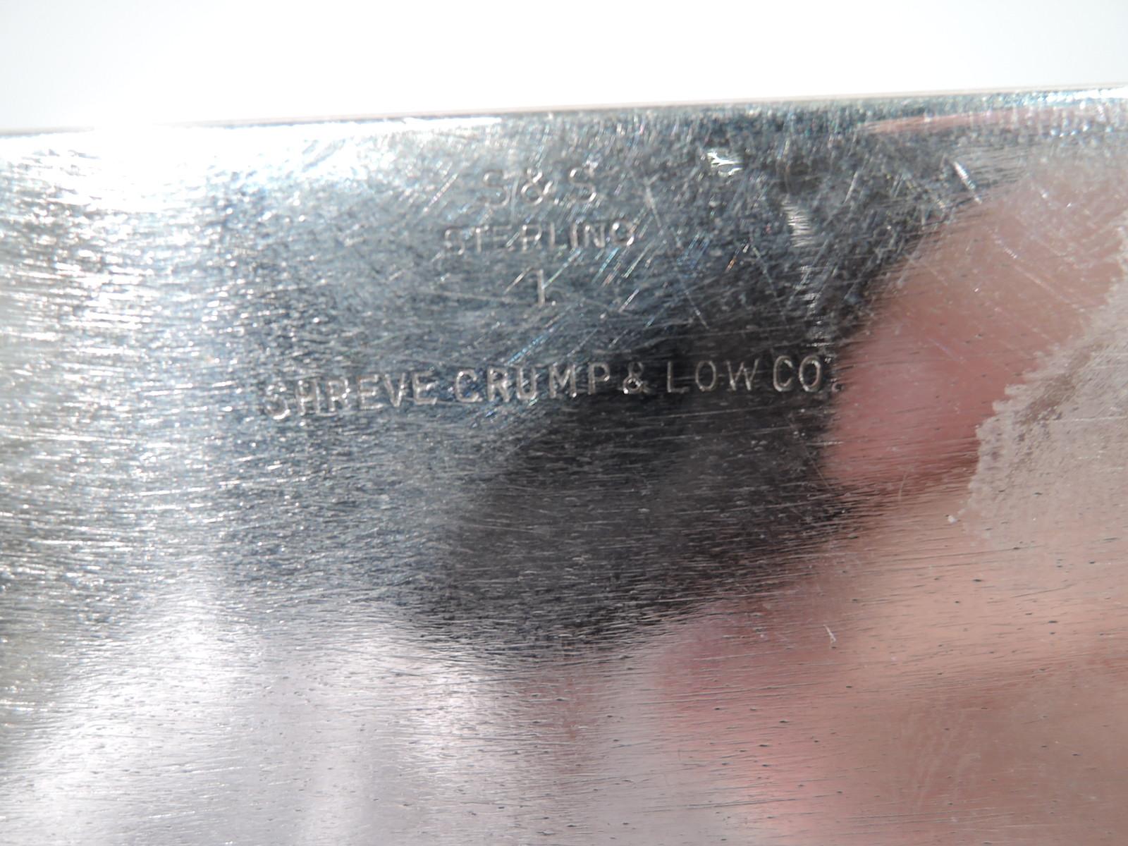 20th Century Shreve, Crump & Low Mid-Century Modern Sterling Silver Box