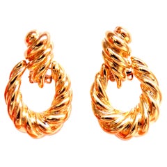 Krabbenklopfer Clip Ohrringe 14kt omega Clip 12593
