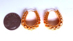 Shrimp Semi Hoop Earrings 14kt 12491*