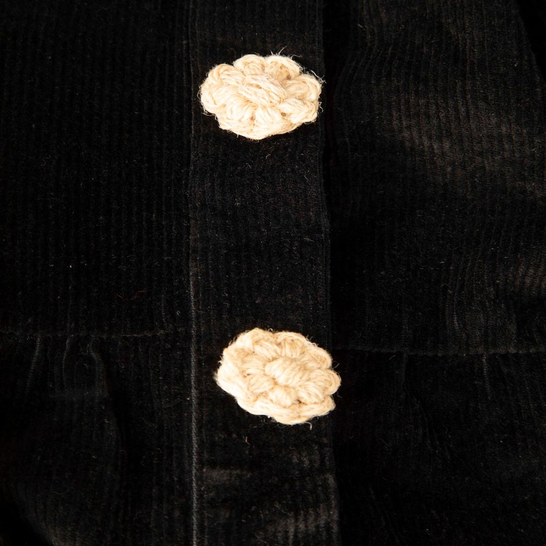Women's Shrimps Black Velvet Ruffle Skirt Size S