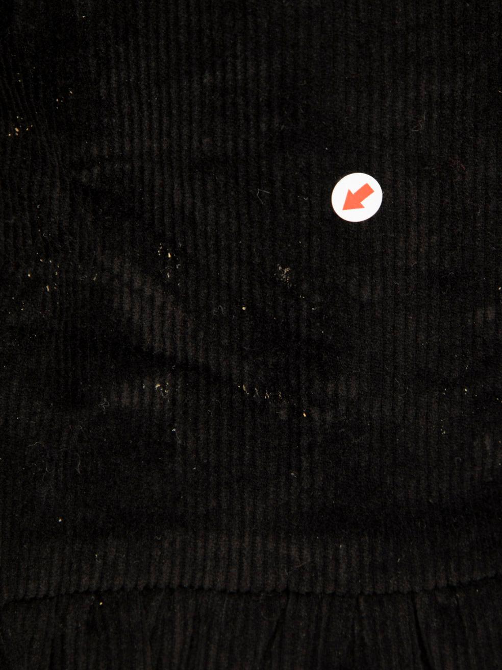 Shrimps Black Velvet Ruffle Skirt Size S 1