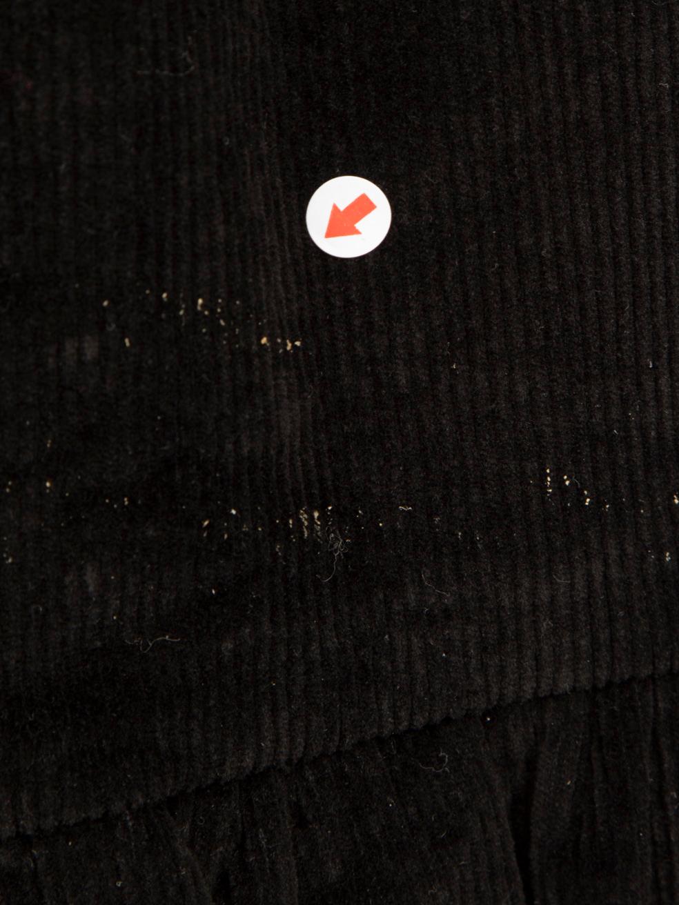 Shrimps Black Velvet Ruffle Skirt Size S 2
