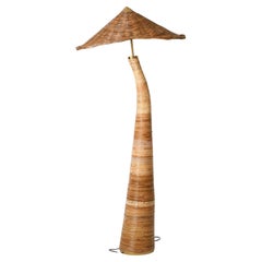 Shroom 002  Rattan Floor Lamp