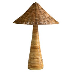 Rattan Table Lamp Wicker Shade