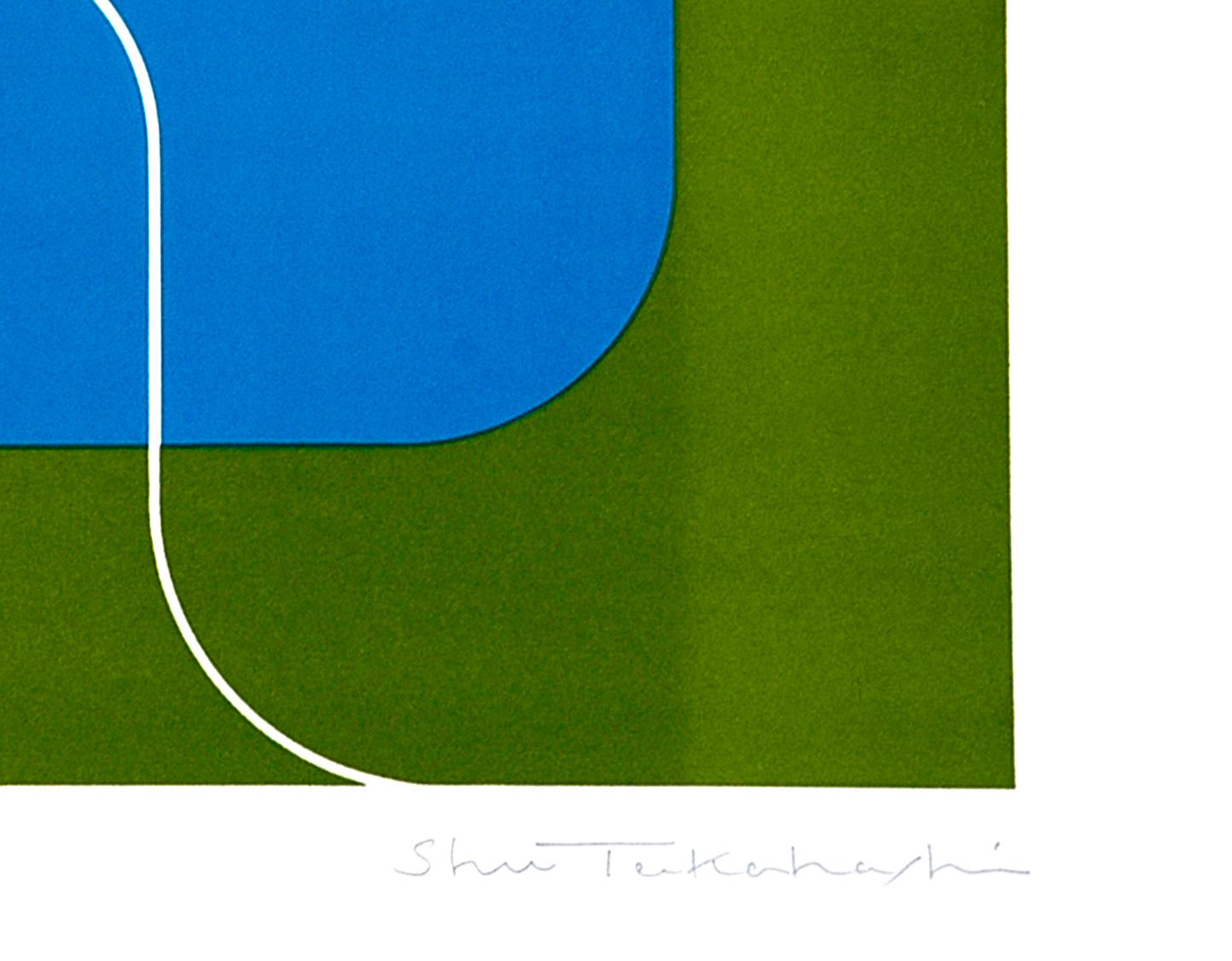 A Fresh Wind - Chalcography an Screen Print by Shu Takahashi - 1970s For Sale 1