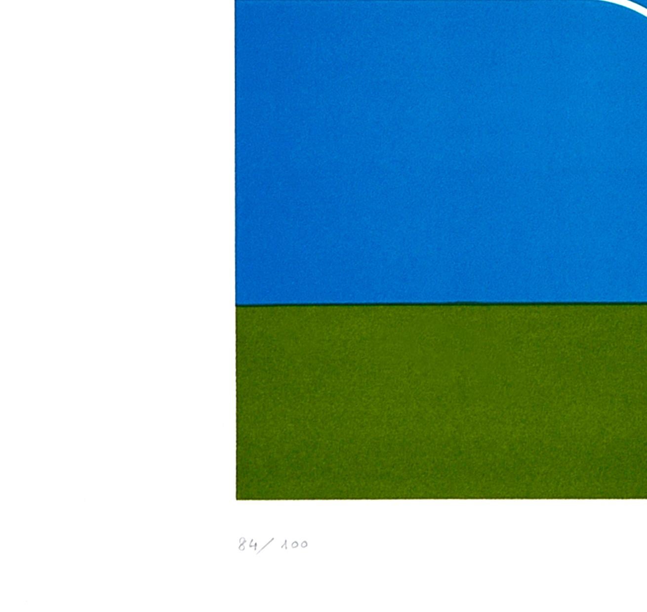 A Fresh Wind - Chalcography an Screen Print by Shu Takahashi - 1970s 2