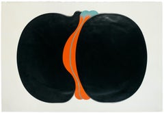 Black Ferment - Chalcography and Screen Print by Shu Takahashi - 1973