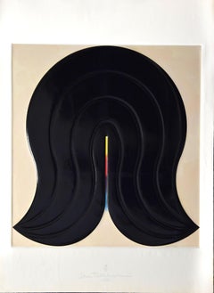 Black Figure - Original Mixed Media by Shu Takahashi - 1973
