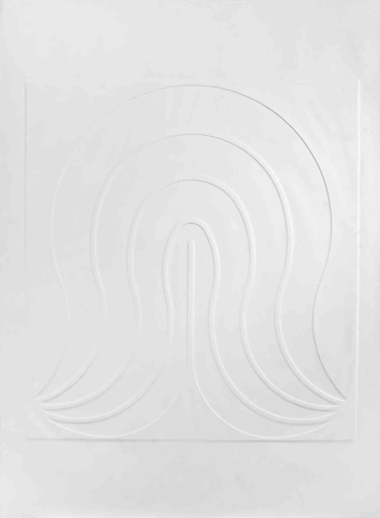 Composizione - Stampa a rilievo e serigrafia di Shu Takahashi - 1973 in vendita 3