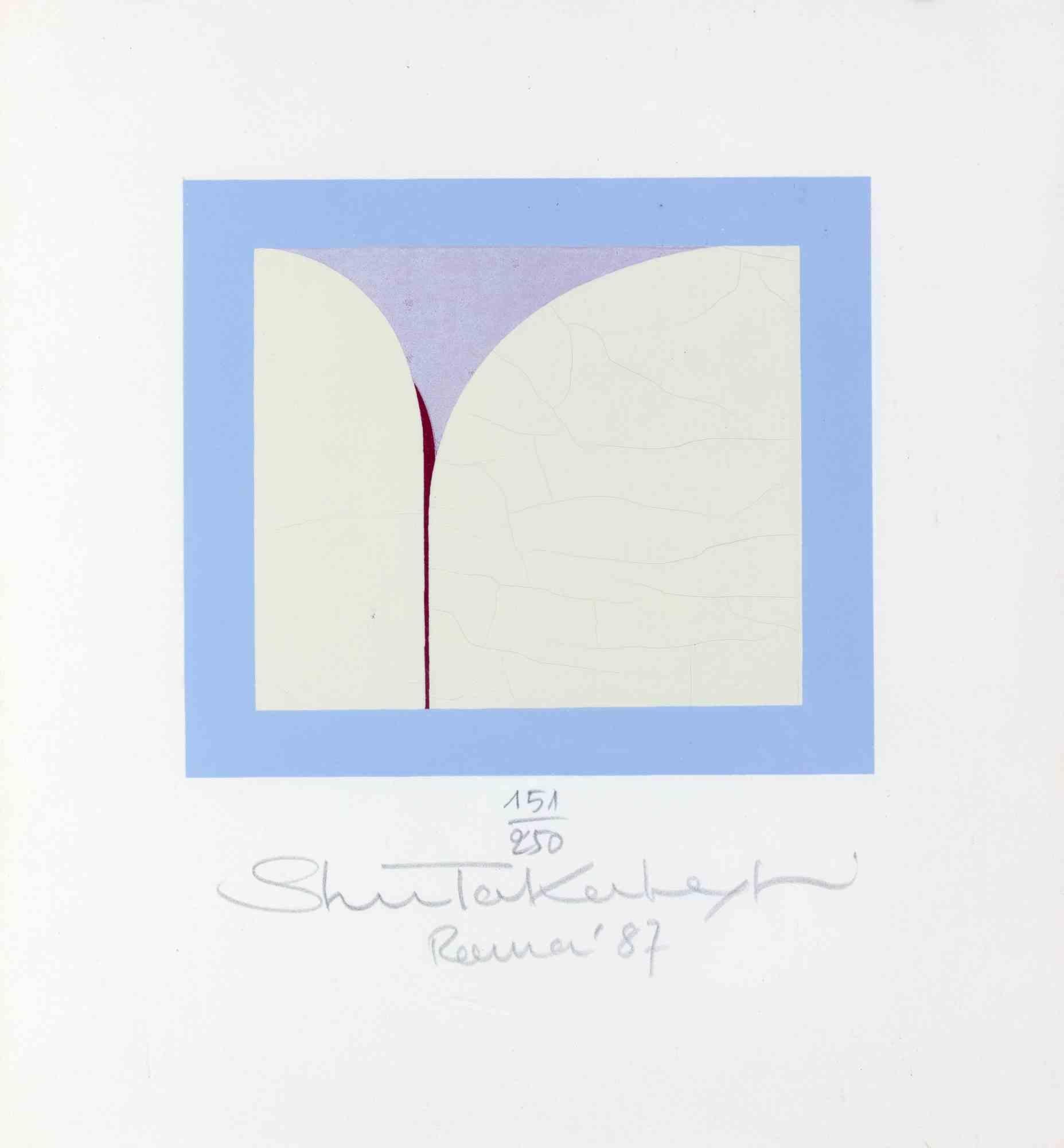 Landscape of Memory - Screen Print by Shu Takahashi - 1987