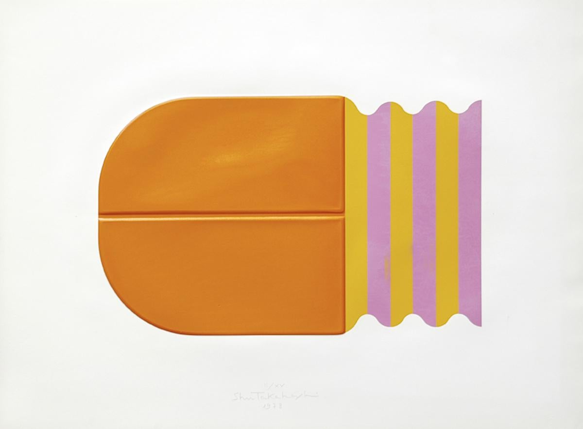 Orange Curiosity - Original Mixed Media by Shu Takahashi - 1973 1