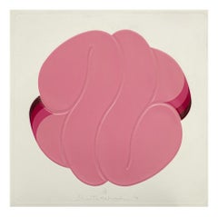 Pink Ball - Original Mixed Media by Shu Takahashi - 1973