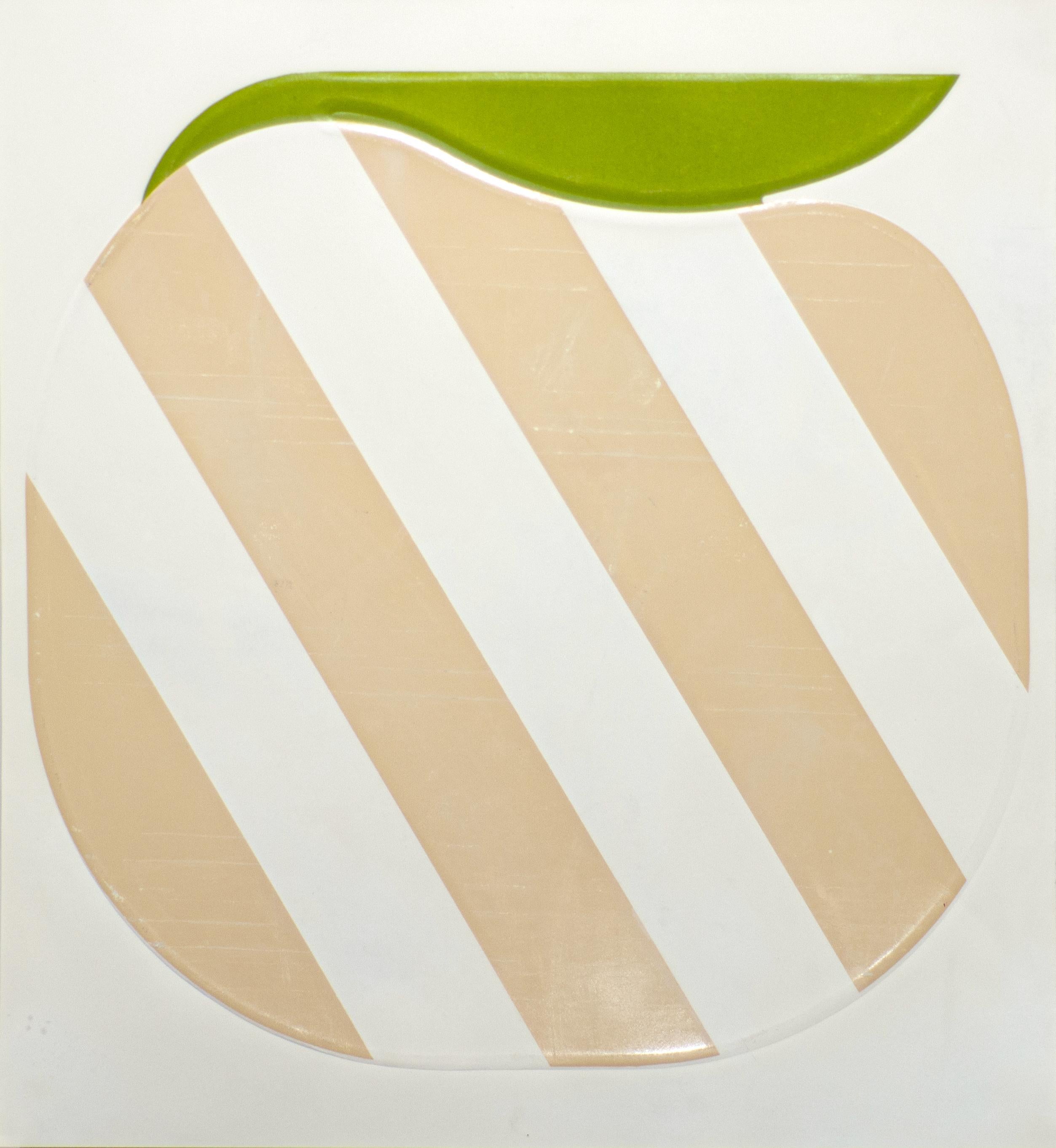 Shu Takahashi Abstract Print - White Origin - Screen Print and Embossing by S. Takahashi - 1973
