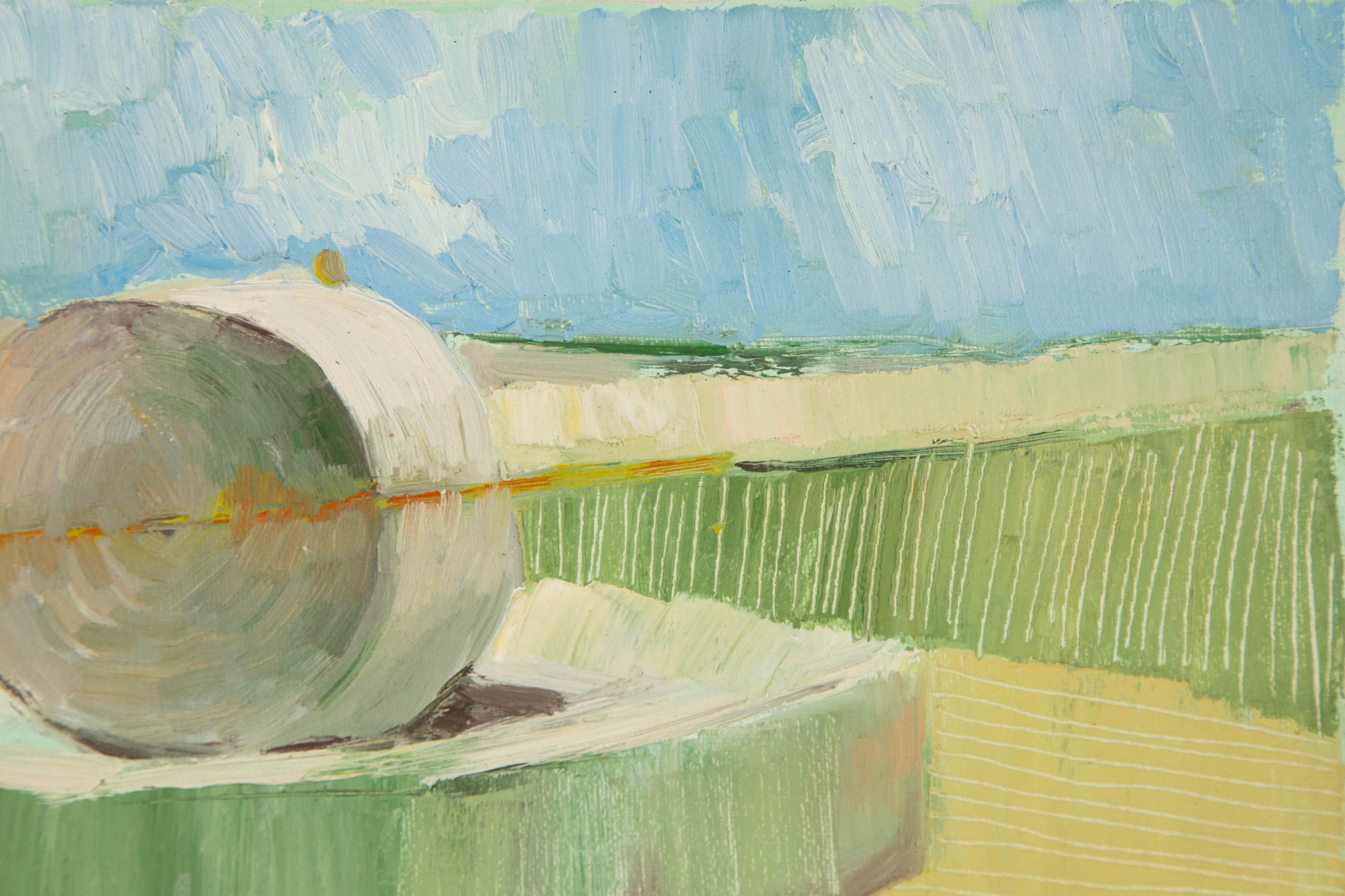  Titel: Schleifscheibe
 Medium: Öl auf Leinwand
 Größe: 11,75 x 15,5 Zoll
 Rahmen: Einrahmungsmöglichkeiten vorhanden!
 Zustand: Das Gemälde scheint in ausgezeichnetem Zustand zu sein.
 Hinweis: Dieses Gemälde ist nicht aufgespannt und wird gerollt