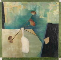 Shuai Liu Óleo sobre lienzo original contemporáneo "Soledad marchita"