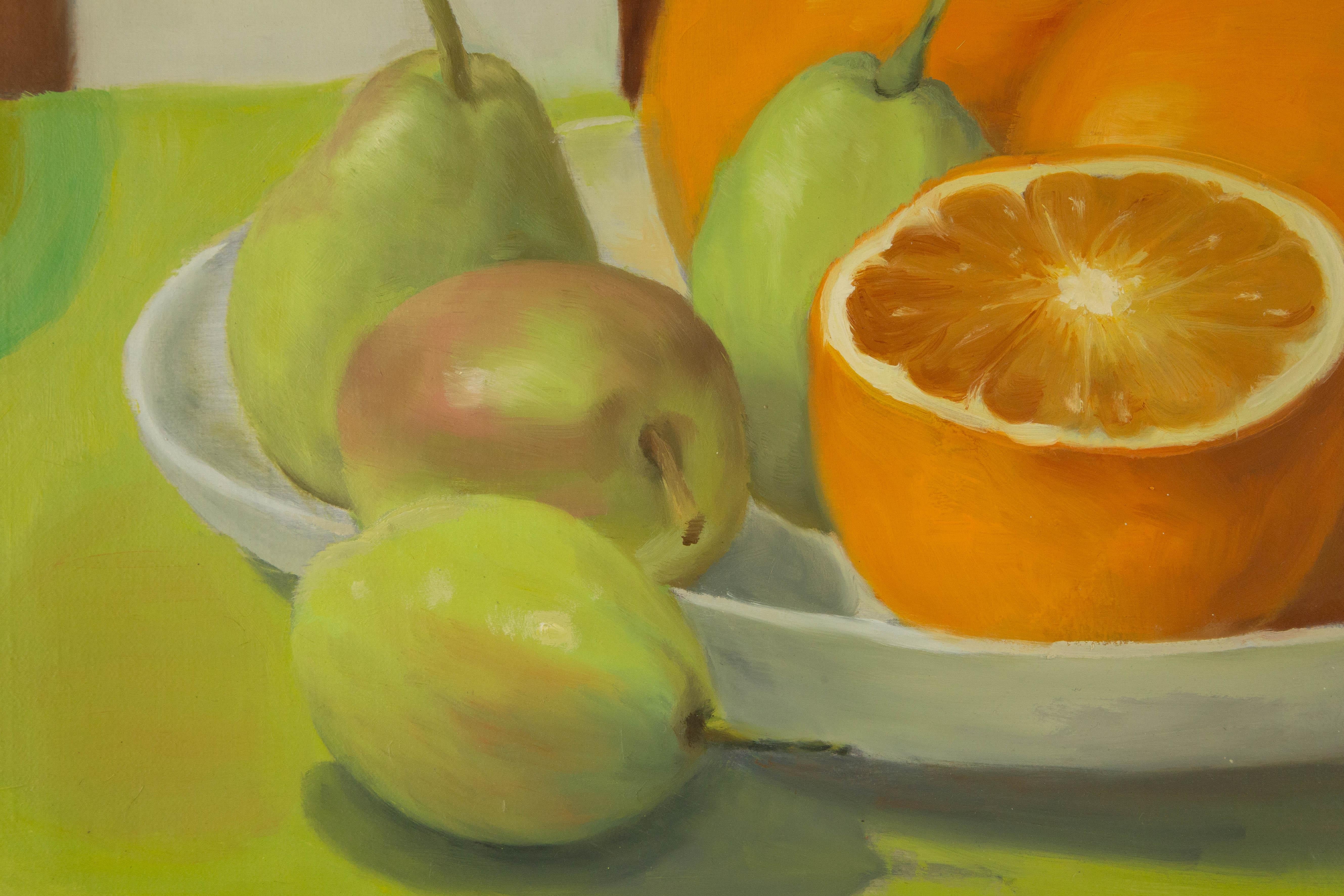 Shuang Liu Still Life Original Oil On Canvas 