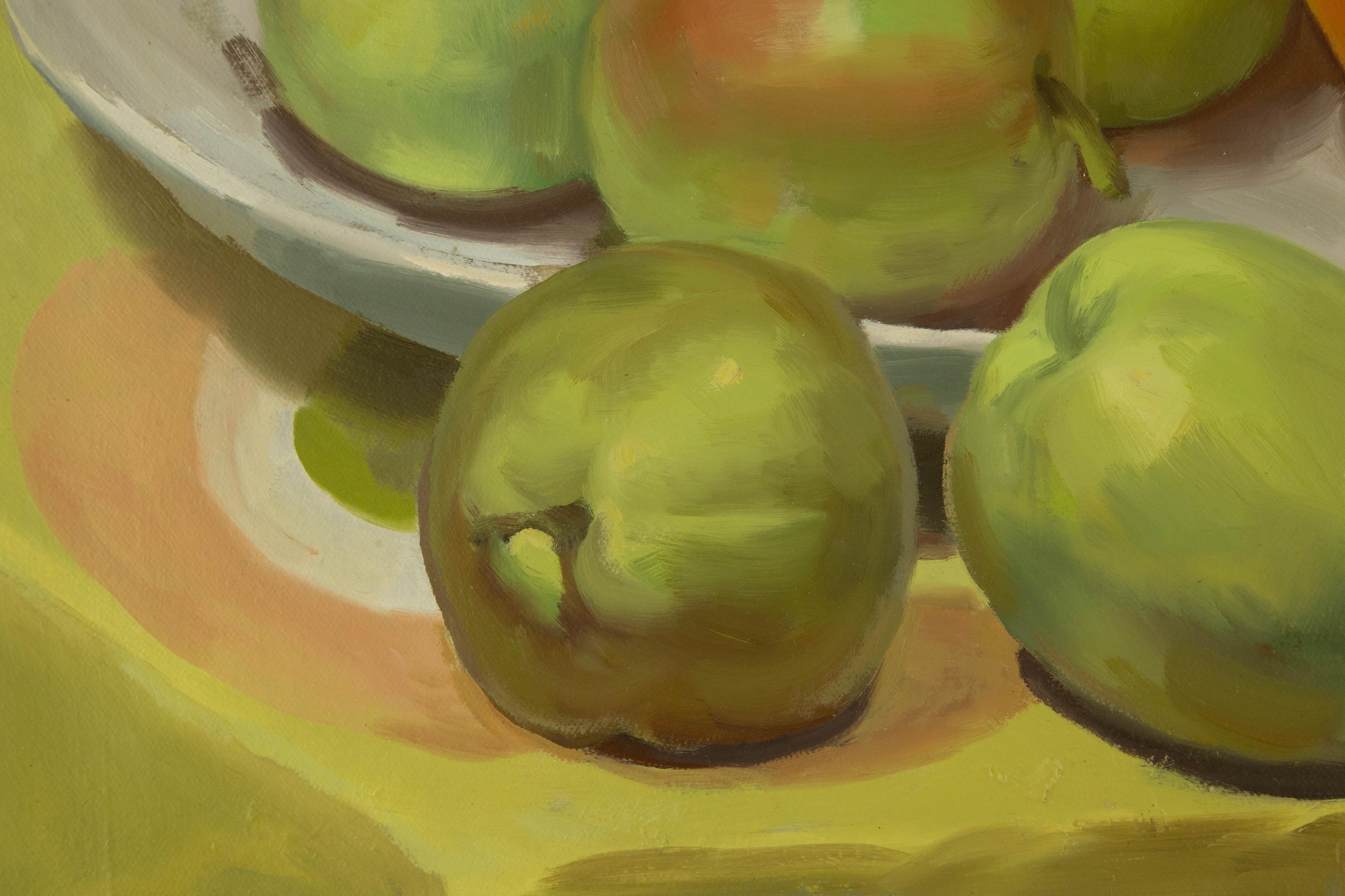Shuang Liu Stillleben, Original-Ölgemälde „Have Some Fruits I“, Shuang Liu im Angebot 2
