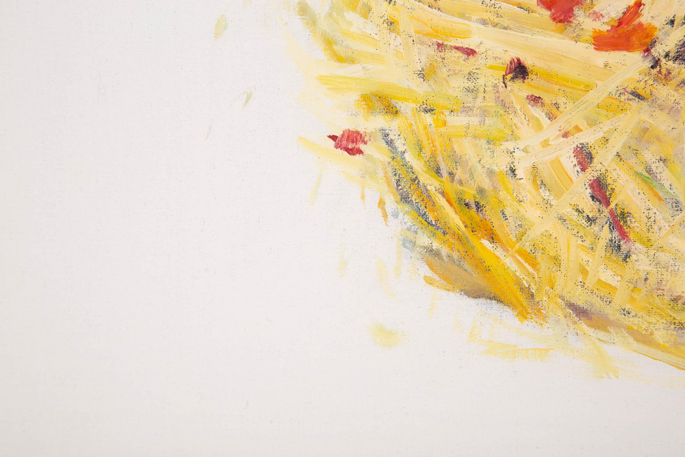 Shuen Wang Pittura ad olio astratta originale 