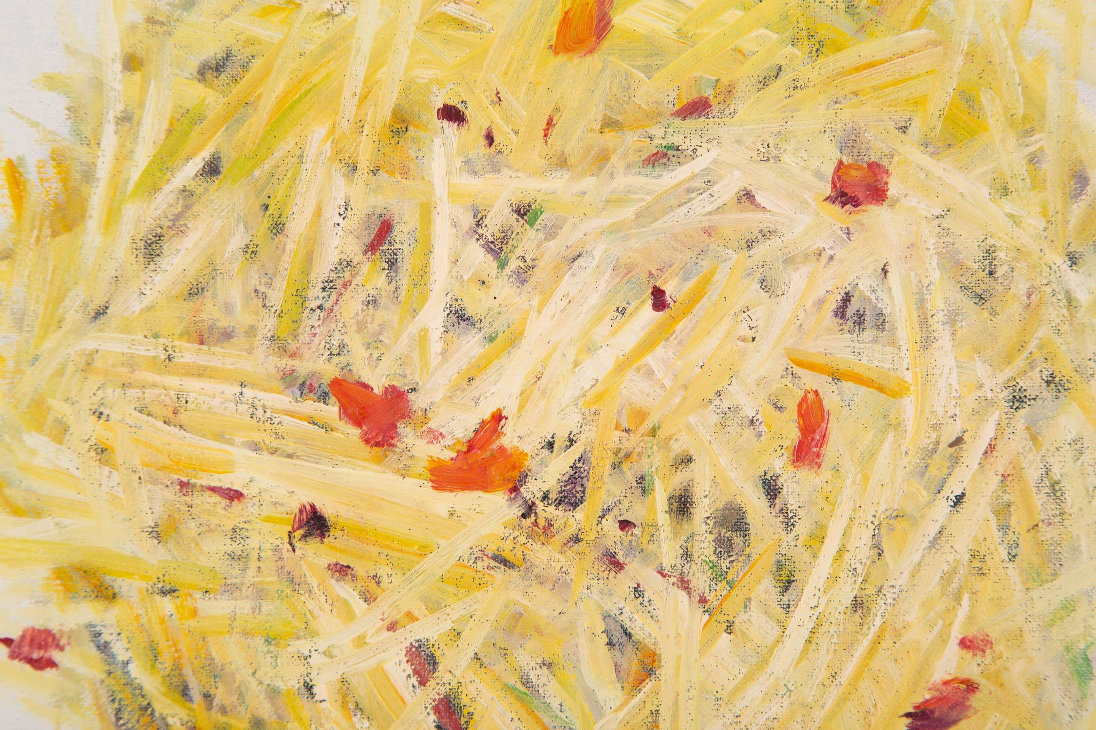 Shuen Wang Pittura ad olio astratta originale 