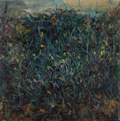 Peinture à l'huile abstraite originale de Shuen Wang intitulée « Danser sur un plan »
