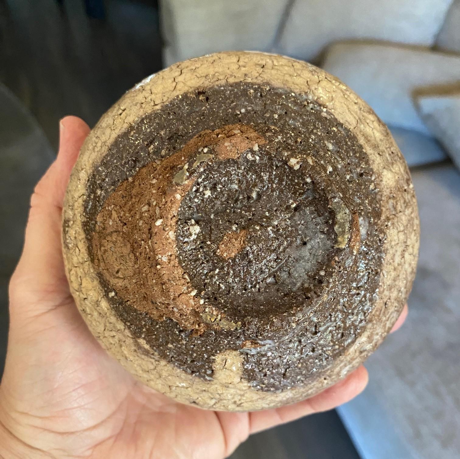 Ciotola in ceramica giapponese Hagi Ware firmata da Shuen Yoshida con scatola in vendita 8