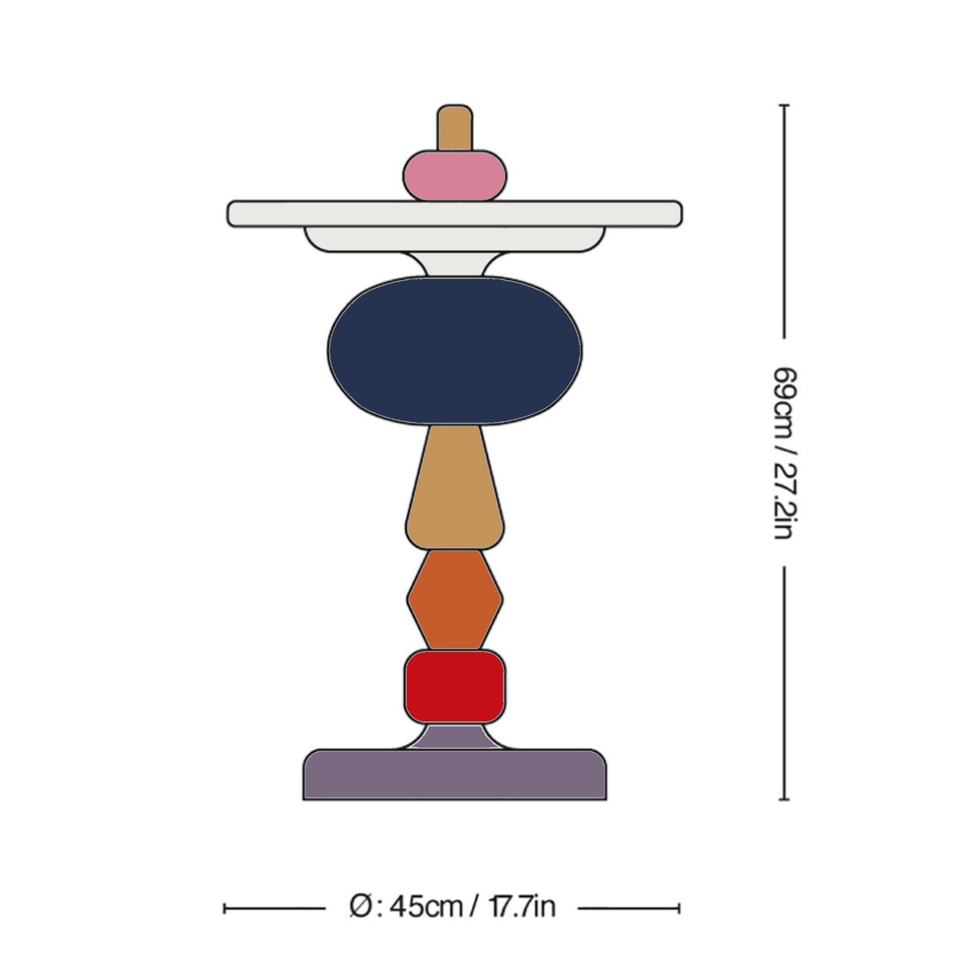 Juego de mesa auxiliar Shuffle Mh1 (Array & Spectrum) by Mia Hamborg for & Tradition en venta 2