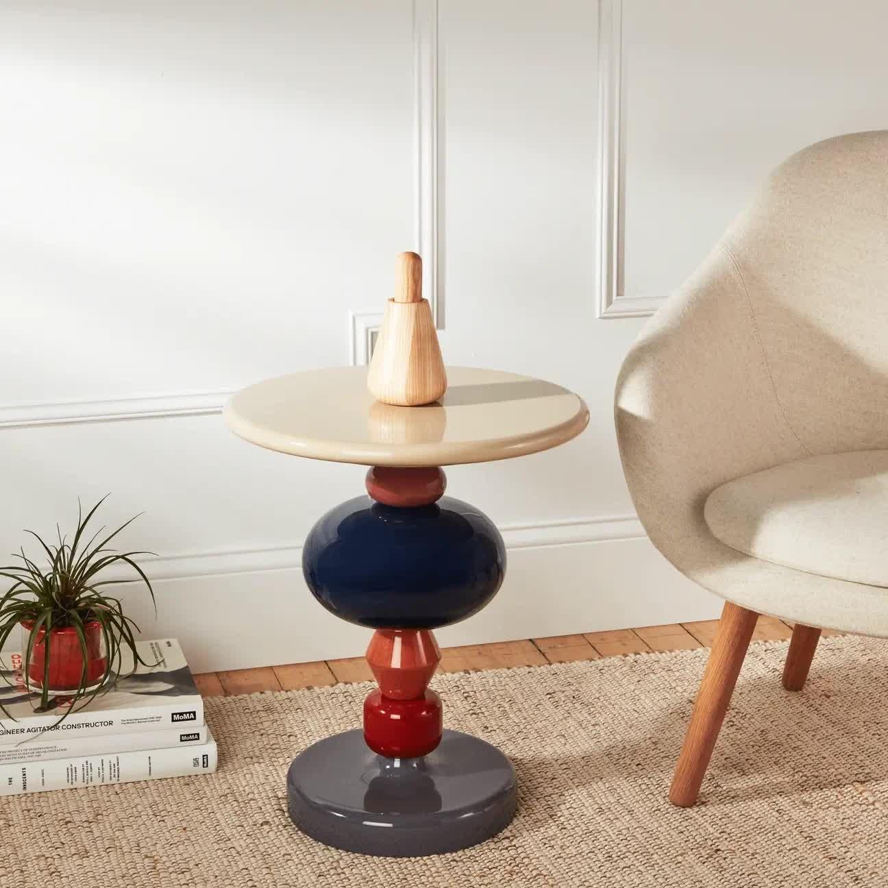 Lacquered Shuffle Mh1 Array & Spectrum Side Table by Mia Hamborg for & Tradition