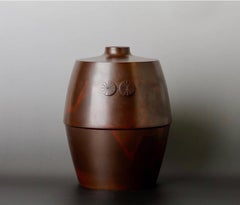 Shugoro Hasuda Bronze Vase with Chrysanthemum