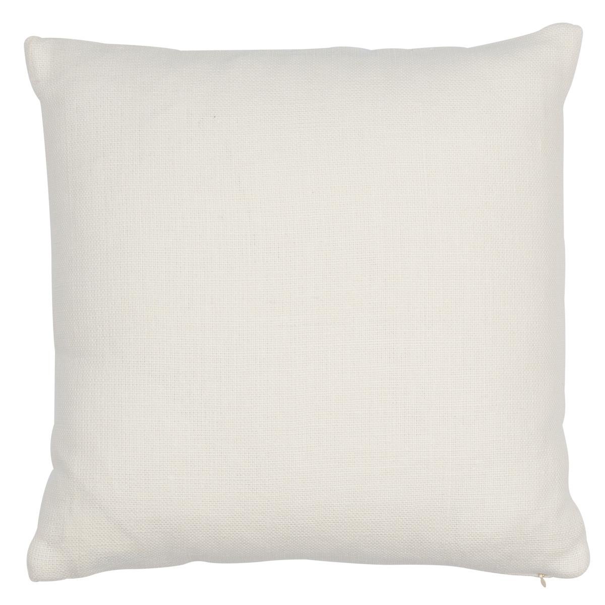This pillow features Ashoka Tape with a knife edge finish. With a winding, embroidered floral design accentuated with French Knots, Ashoka Tape adds an element of handcrafted beauty. Body of pillow is Gweneth Linen. Pillow includes a feather/down