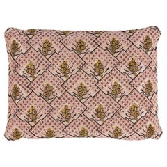 Shumacher Blair Seide Épinglé 16x12" Kissen in Wythe Rose