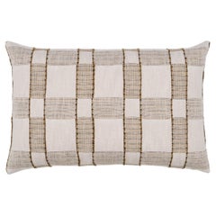 Shumacher Elko Plaid 22x14" Pillow in Straw
