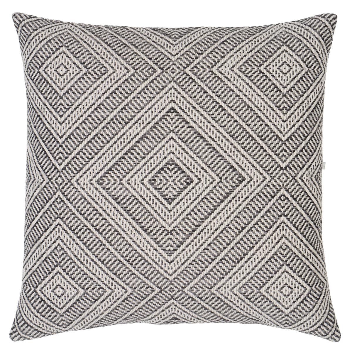 Shumacher Tortola I/O 24" Pillow in Oxford Grey For Sale