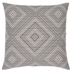 Shumacher Tortola I/O 24" Pillow in Oxford Grey