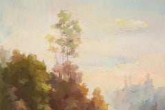 ShuMin Huang Landscape Original Oil On Canvas "Water And Sky"