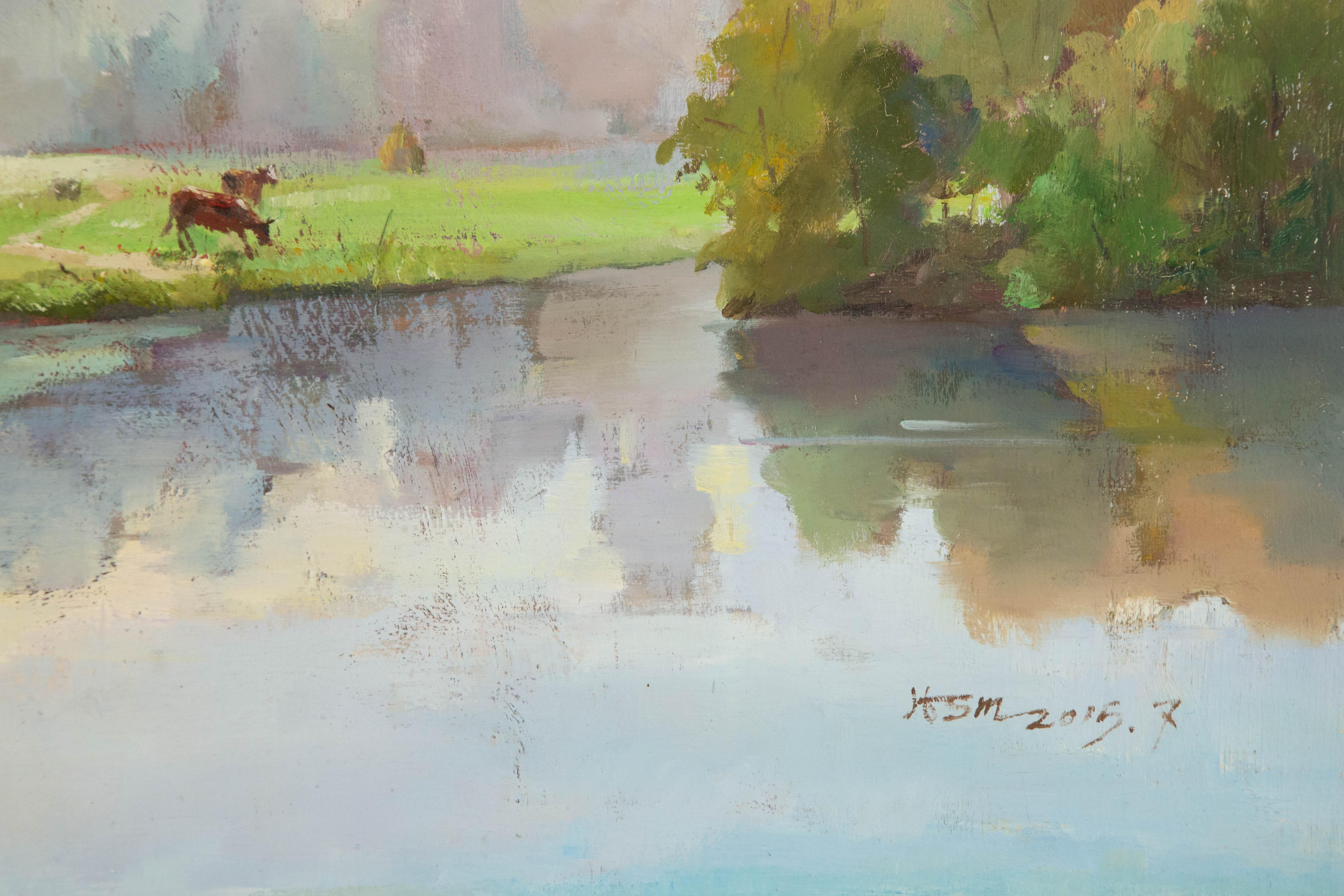 ShuMin Huang Landscape Original Oil On Canvas 