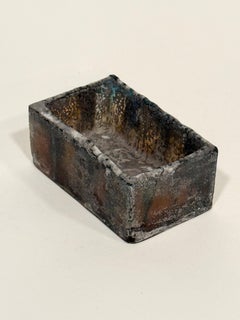 Shun Kumagai Contemporary Japanese Cast Glass Box Sculpture