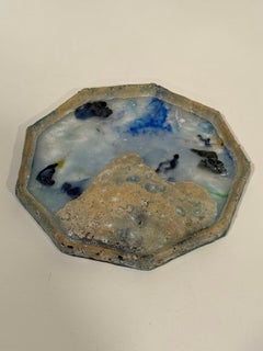 Shun Kumagai Contemporary Japanese Cast Glass Catch-All Plate
