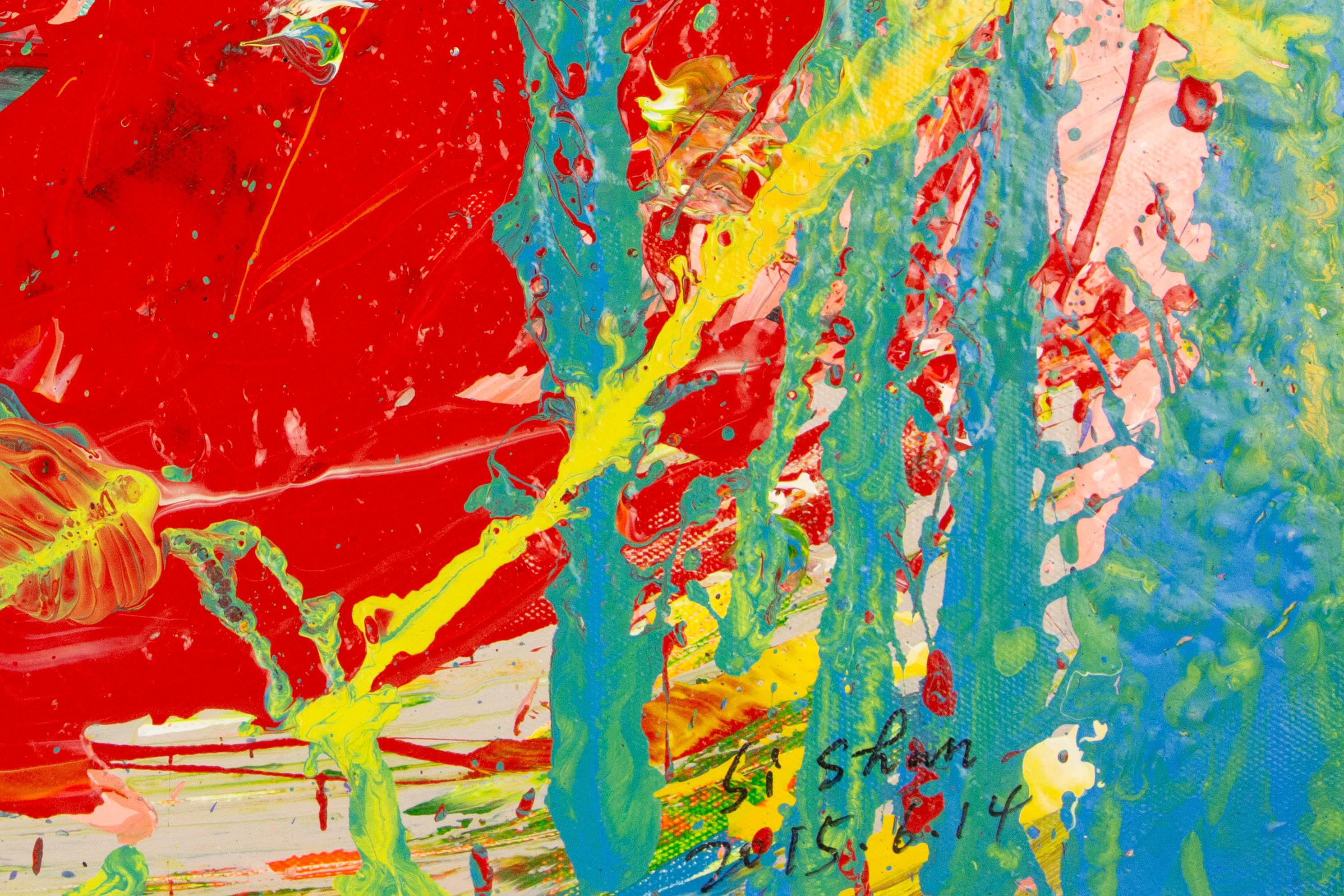 Shun Si Abstract Original Acrylic On Canvas 