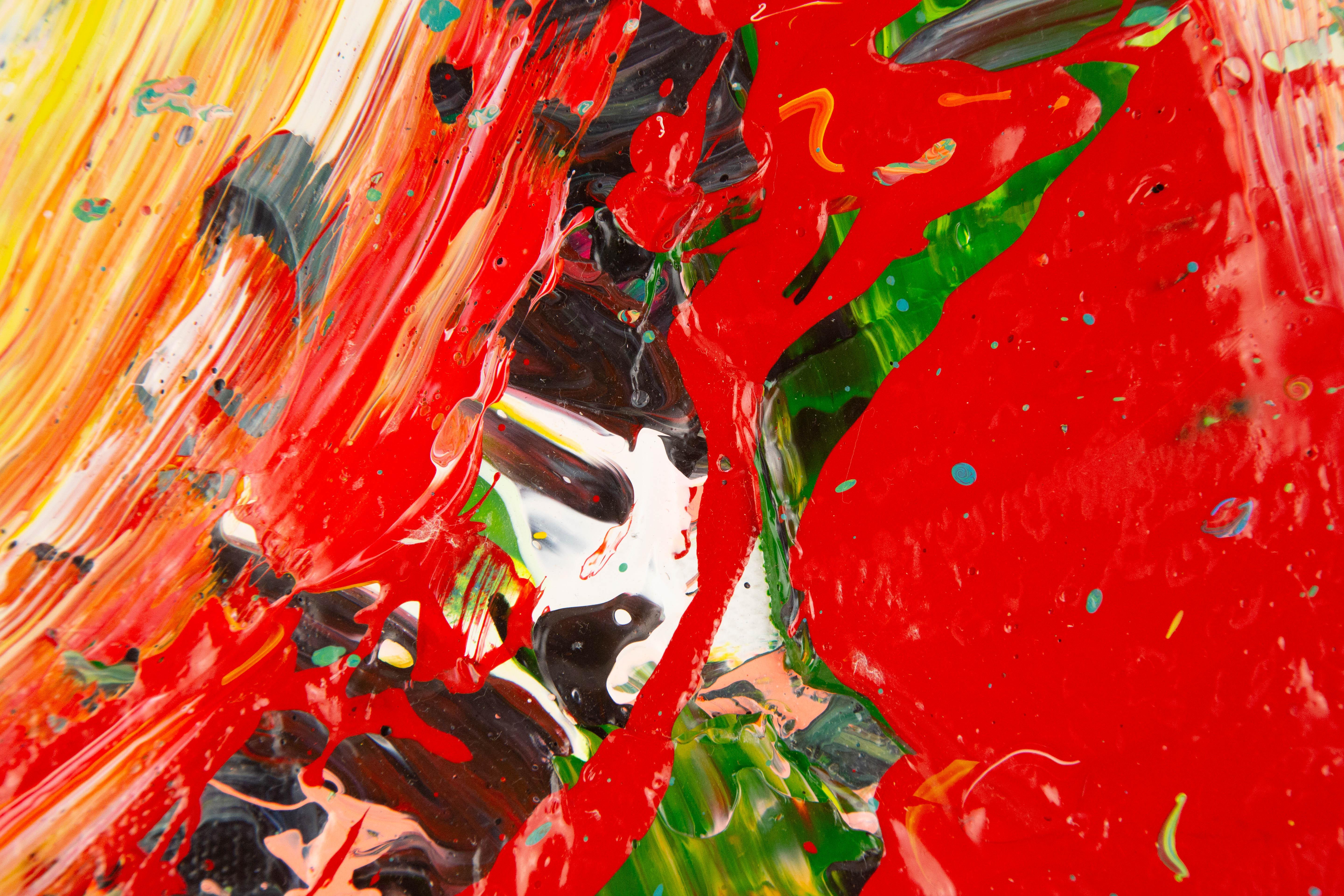 Shun Si Abstract Original Acrylic On Canvas 