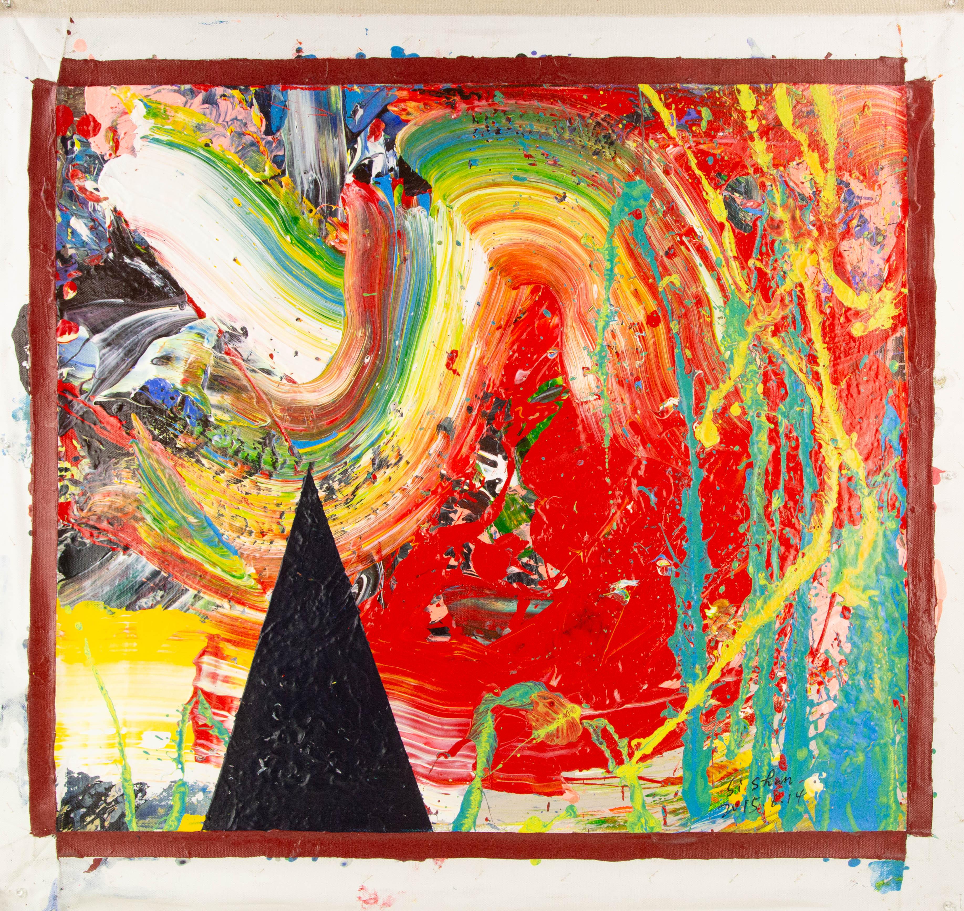 Shun Si Abstract Original Acrylic On Canvas 