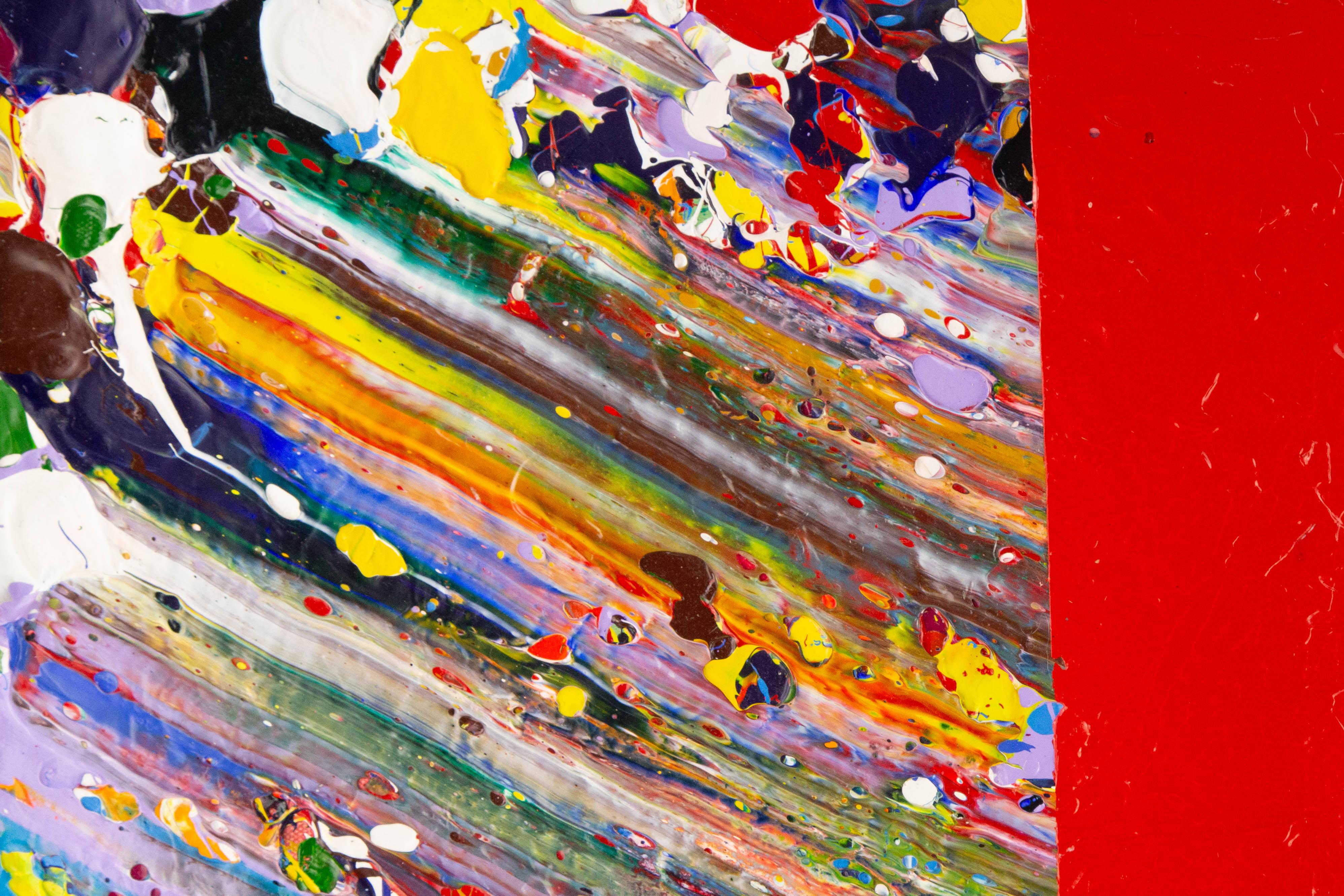 Shun Si Abstraktes Original-Acrylgemälde „Geometrie-Clash VI“, Shun Si im Angebot 1